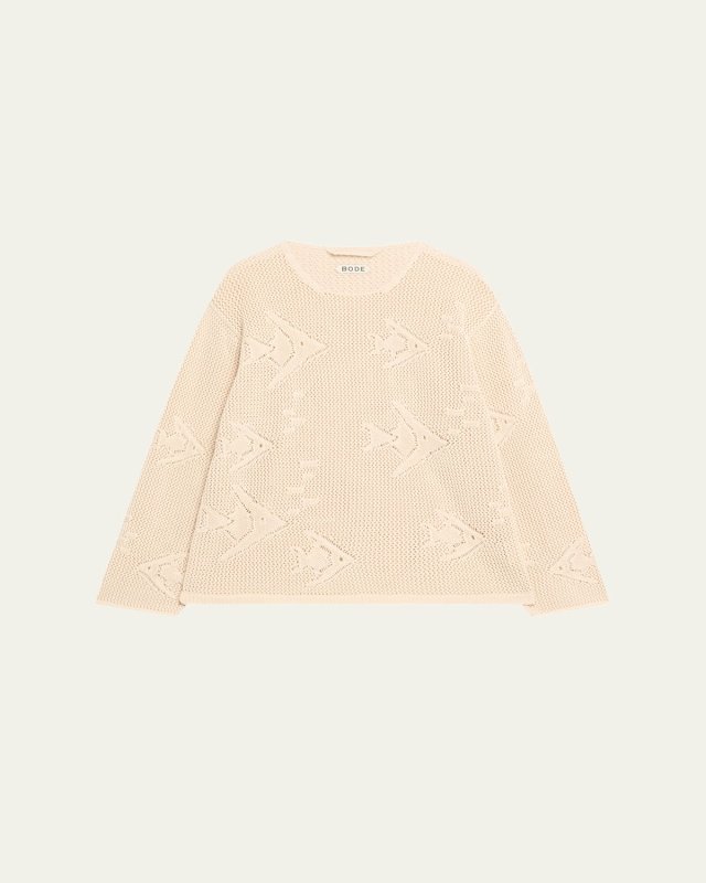 Angel Fish Knit Lace Pullover